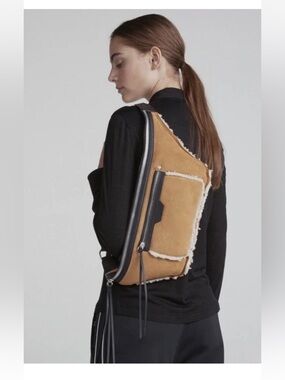 Rag & Bone large suede & shearling Elliot Fanny Pack